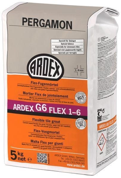 ARDEX G6 Flex-Fugenmörtel 1-6mm pergamon 5kg