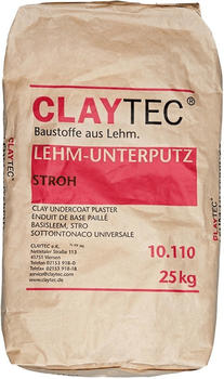 CLAYTEC Lehm-Unterputz mit Stroh 25 kg