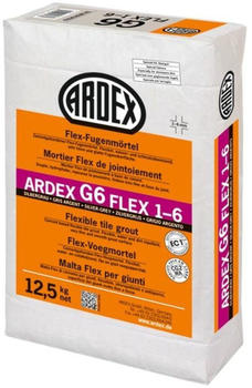 ARDEX G6 Flex-Fugenmörtel 1-6 mm 12,5 kg silbergrau