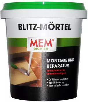 MEM Blitz-Mörtel 1kg grau