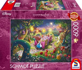 Schmidt-Spiele Sthomas Kinkade Disney Alice in Wonderland Mad Hatter’s Tea Party (57398)