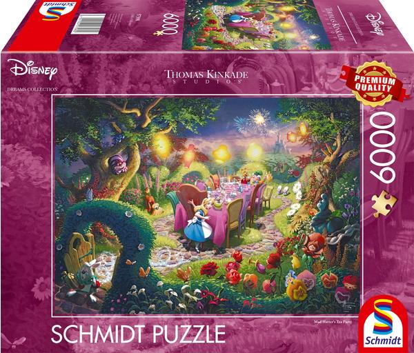 Schmidt-Spiele Sthomas Kinkade Disney Alice in Wonderland Mad Hatter’s Tea Party (57398)