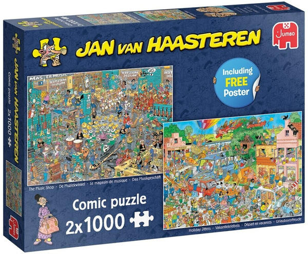 Jumbo Jan van Haasteren Musikgeschäft & Urlaubsvorfreude 1000 Teile (20049)