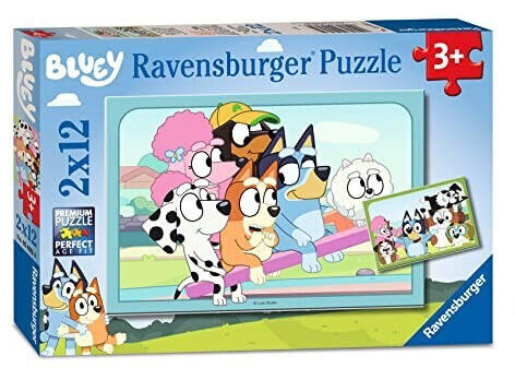 Ravensburger 2 Puzzles – Spaß mit Bluey (12 Teile)