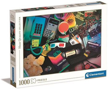 Clementoni Nostalgie der 80er Puzzle 1000 Teile (39649)