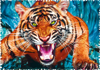 Trefl Crazy Shapes - Facing a tiger (600 Teile)