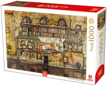 D-Toys Egon Schiele - House Wall on the River (1000 Teile)