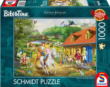 Schmidt-Spiele Bibi & Tina, Spaß auf dem Martinshof (1000 Teile)