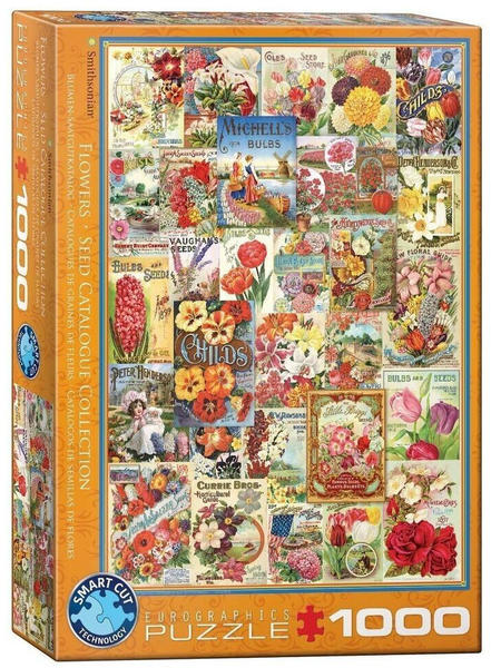 Eurographics Puzzles Flowers Seed Catalogue (6000-0806)