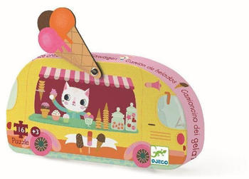 Djeco Formenpuzzle: Ice cream truck 16 Teile