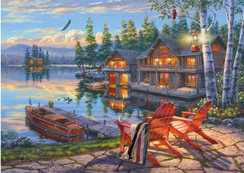 Schmidt-Spiele Darrel Bush Seeufer am Loon Lake New York (1000 Teile) – Entdecken Sie die Magie des Puzzelns
