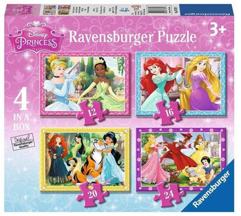 Ravensburger Disney Prinzessinnen 4 in einer Box (12, 16, 20, 24-Teile)