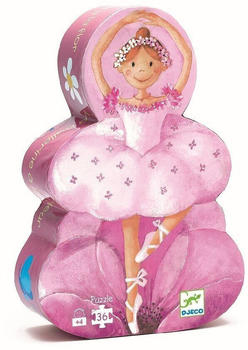 Djeco Formenpuzzle: The ballerina with the flower - 36 Teile