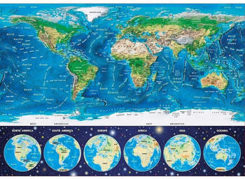 Educa Borrás Neon World Map (1000 Teile)