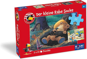 Huch! Verlag - Der-kleine-Rabe-Socke-Puzzle 2 x 24 Teile (881984)