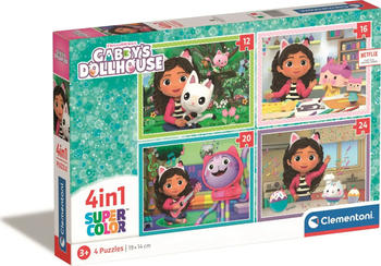 Clementoni Gabby's Dollhouse 4-in-1 (12-24 Teile) Clementoni Gabby's Dollhouse 4-in-1 (12-24 Teile)