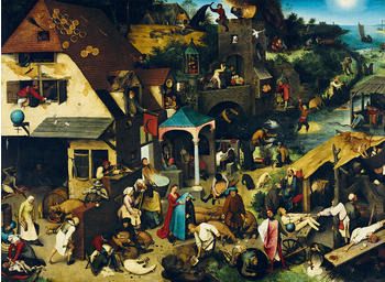Bluebird Puzzle Pieter Bruegel - Die niederländischen Sprichwörter, 1559 (3000 Teile)