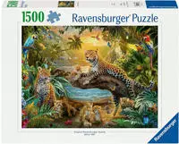 Ravensburger Puzzle "Leopardenfamilie im Dschungel" Made in Germany