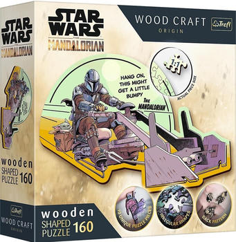 Trefl Holz Puzzle Sonderform 160 - Grogu und Mandalorian - Reunion (160 Teile)
