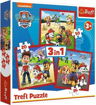 Trefl Vedes PAW Patrol 3in1 Puzzle (106 Teile)