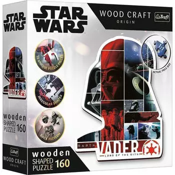 Trefl Holz Puzzle Sonderform 160 - Darth Vader (160 Teile)