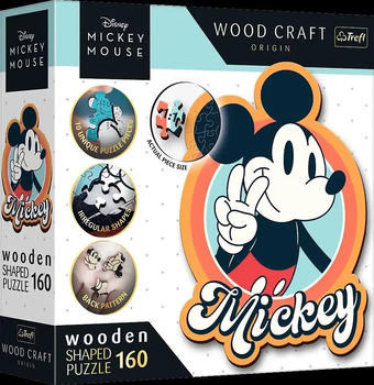 Trefl Holz Puzzle Sonderform 160 - Retro Mickey Mouse (160 Teile)