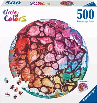 Ravensburger Puzzle rund Circle of Colors Seashells (500 Teile)