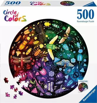 Ravensburger Puzzle rund Circle of Colors Insekten (500 Teile)