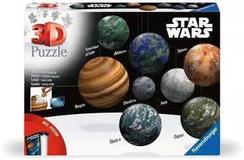 Ravensburger 3D Puzzle Ball Sortiment Himmelskörper der Star Wars Galaxie (531 Teile) Ravensburger 3D Puzzle Ball Sortiment Himmelskörper der Star Wars Galaxie (531 Teile)
