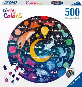 Ravensburger Puzzle rund Circle of Colors Dreams (500 Teile)