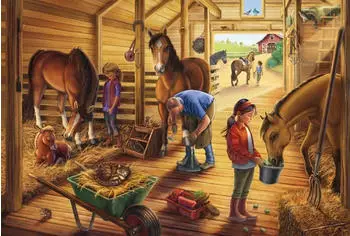 Schmidt-Spiele 48 Teile Kinder Puzzle Meine Lieblingspferde (3 x 48 Teile) – Spielerisches Lernen mit Pferdemotiven