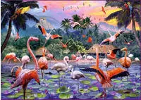 Ravensburger Puzzle "Pinke Flamingos" Made in Germany