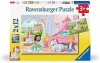 Ravensburger Puzzle "Zauberhafte Freundschaft" 2x12 Teile; Made in Europe
