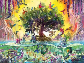 Ravensburger Das Einhorn aus dem See und seine Freunde (1500 Teile) – Detailreiche Fantasiewelt zum Zusammensetzen