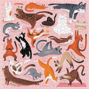 galison Yoga for Cats (500 Teile)
