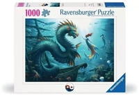 Ravensburger Puzzle "Enchanted Depths: Dragon, Mermaid and Turtles" Made in Germany
