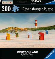 Ravensburger Puzzle "Deutschland Collection, Leuchtturm hinter der D&uuml;ne auf Borkum"