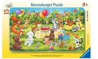 Ravensburger Rahmenpuzzle "Tierische Geburtstagsfeier" Made in Europe