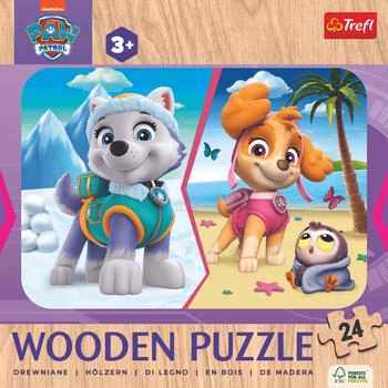 Trefl Holz Puzzle Junior - Paw Patrol Girls (24 Teile)