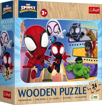 Trefl Holz Puzzle Junior - Spiderman (24 Teile)