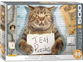 Eurographics Puzzles Feline Felon Gangsterkatze (500 Teile)