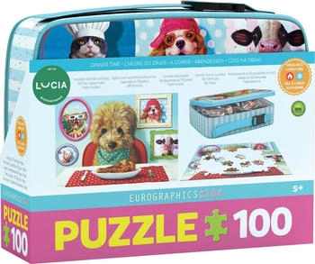 Eurographics Puzzles Lucia Heffernan Dinner Time Kids Collection (100 Teile) – Qualität trifft auf kindgerechtes Design