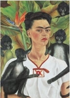 PIATNIK 5509, PIATNIK 5509 Puzzle 1000 Teile Kahlo, Selbstportr&auml;t mit Affe