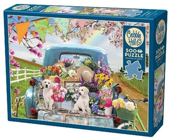 Cobble Hill Beladener Truck im Frühling (500 Teile)