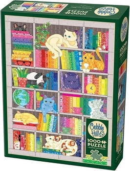 Cobble Hill Katzen und Bücher (1000 Teile)