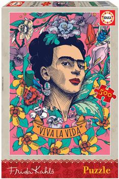 Educa Borrás Puzzle Viva la Vida - Frida Kahlo (500 pieces)