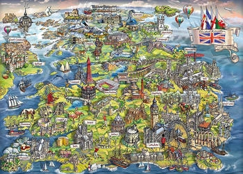 Gibsons Maria Rabinsky - Beautiful Britain (1000 Teile)