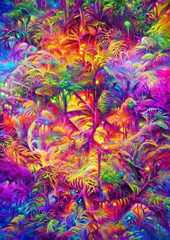 Enjoy-Puzzle Dschungel Wandteppich (1000 Teile)