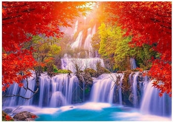 Enjoy-Puzzle Thee Lor Su Wasserfall im Herbst Thailand (1000 Teile)
