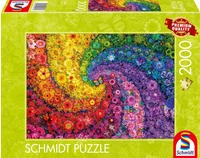 Schmidt 59744, Schmidt Spiele Kunterbunter Bl&uuml;tenwirbel (2000 Teile)